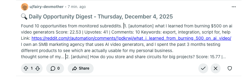 Cover image Reddit Keyword Monitor